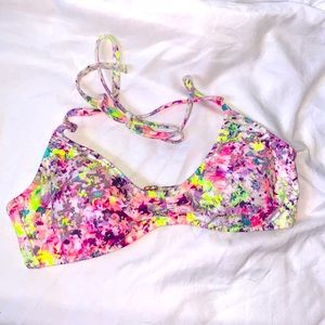 Victoria’s Secret Neon Multicolor Bikini Top